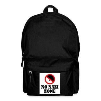 Contre la droite - pas de zone nazie - Sac à dos - noir - Devant