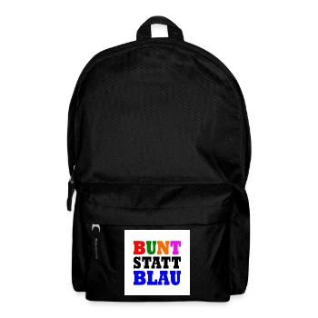 Bunt statt blau - Rucksack - Schwarz - Vorne