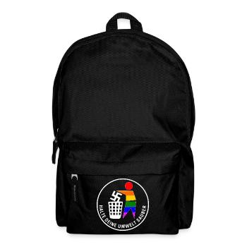 Gegen rechts - halte deine umwelt sauber - Rucksack - Schwarz - Vorne