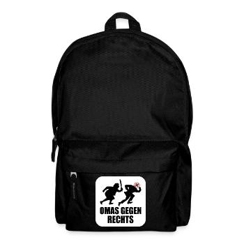 Omas gegen rechts - Rucksack - Schwarz - Vorne