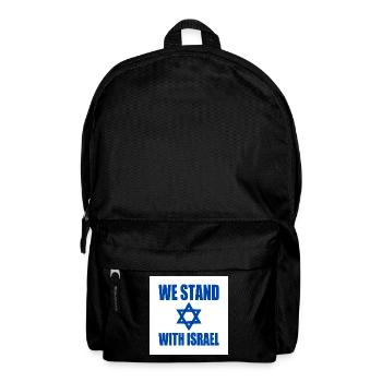 We stand with israel - Backpack - black - Front