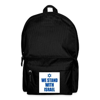 We stand with israel - Backpack - black - Front
