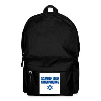 zusammen gegen antisemitismus - Rucksack - Schwarz - Vorne