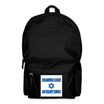 zusammen gegen antisemitismus - Rucksack - Schwarz - Vorne