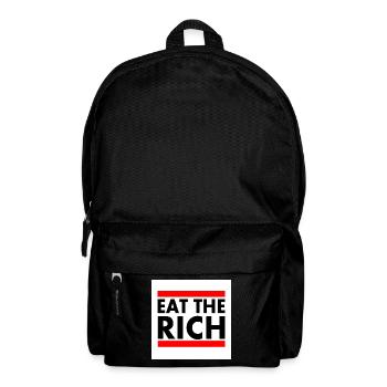 Eat the rich - Rucksack - Schwarz - Vorne
