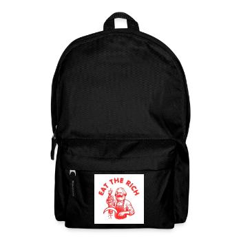 Eat the rich - Karl Marx Eat Doner Kebab Rich - Backpack - black - Front