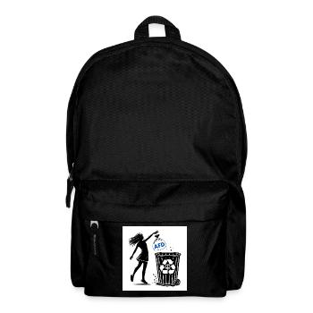 FCK AFD - Gegen Rechts - halte deine umwelt sauber - Rucksack - Schwarz - Vorne