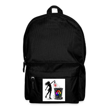 FCK NZS - Contre la droite - gardez votre environnement propre - Sac à dos - noir - Devant