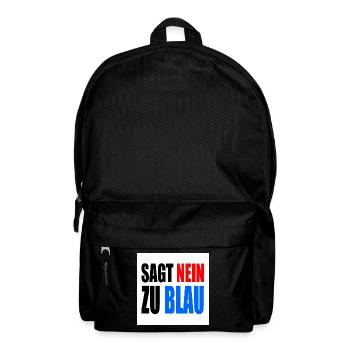 dit non au bleu - Sac à dos - noir - Devant