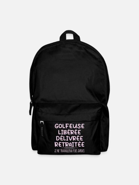 Golfer feiert Ruhestand mit Humor Geschenk - Rucksack - Schwarz