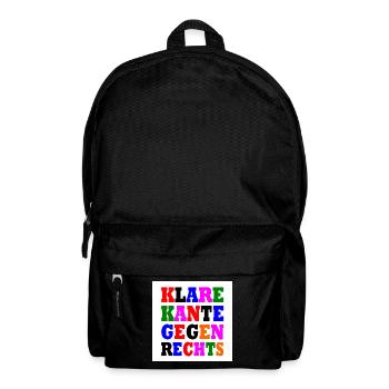 klare kante gegen rechts - Rucksack - Schwarz - Vorne