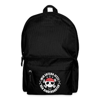 Kita Pirat Kindergartenkind - Rucksack - Schwarz - Vorne
