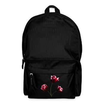 Tulips burgundy tulip - Backpack - black - Front