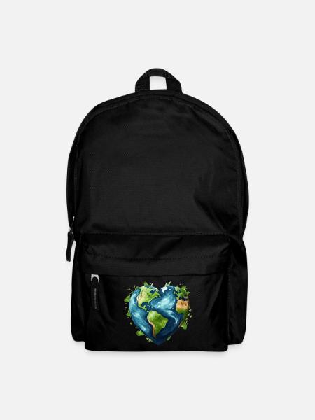 Liebe unsere Erde - Rucksack - Schwarz