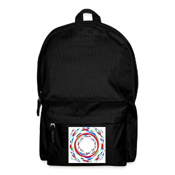 Bunte Spiralen - - Rucksack - Schwarz - Vorne