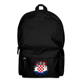 Kroatien Flagge Adria Zagreb Kroatische Fahne - Rucksack - Schwarz - Vorne