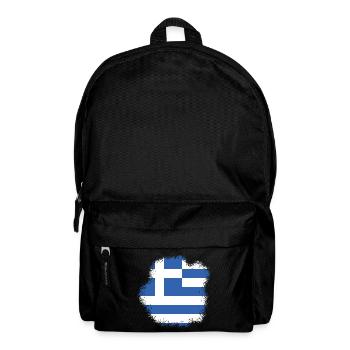 Drapeau grec Hellas Athènes drapeau grec - Sac à dos - noir - Devant