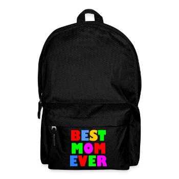 Best mom ever - Rucksack - Schwarz - Vorne