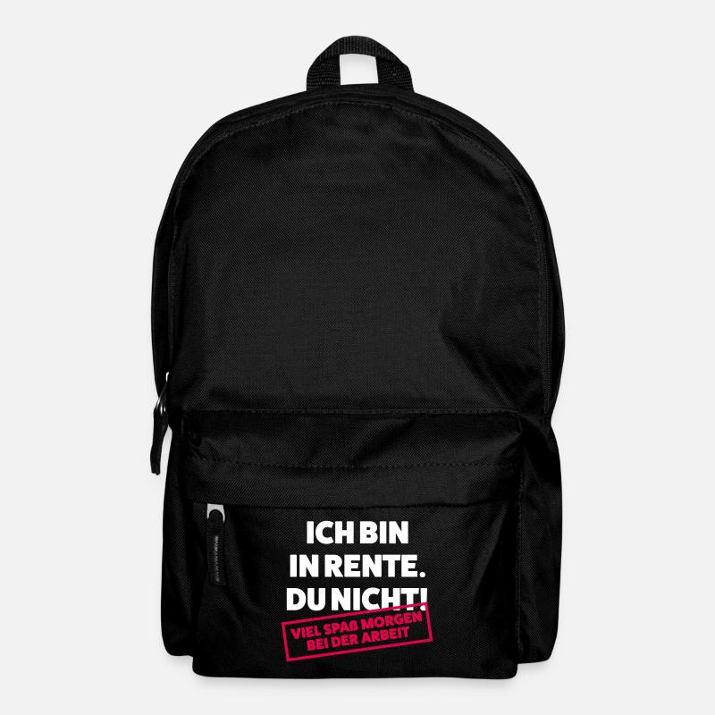 Ich bin in Rente Du nicht - Rucksack - Schwarz