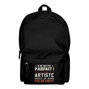 Ein Künstler, der Traumberuf im Rampenlicht - Rucksack - Schwarz - Vorne