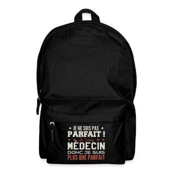 Arzt, der Traumberuf im Rampenlicht - Rucksack - Schwarz - Vorne