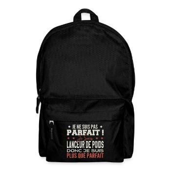 Lanceur de poids le Métier de Rêve Mis à l’Honneur - Sac à dos - noir - Devant