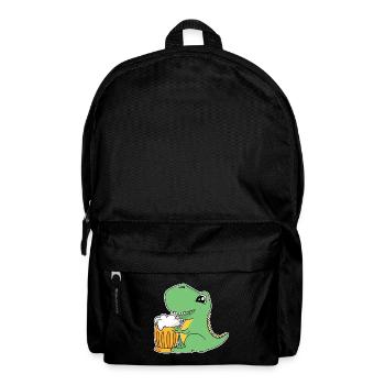 Dino Beer Dinosaur T-Rex Humpen Glass Alcohol - Backpack - black - Front