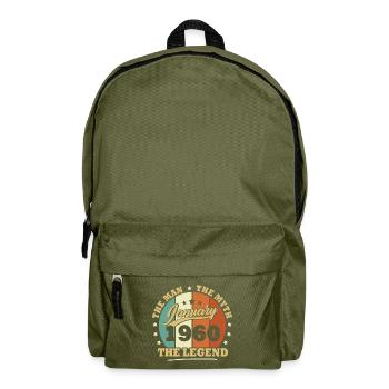 Januar 1960, 63 Jahre alt Geburtstagsmann Frau - Rucksack - Olivgrün - Vorne