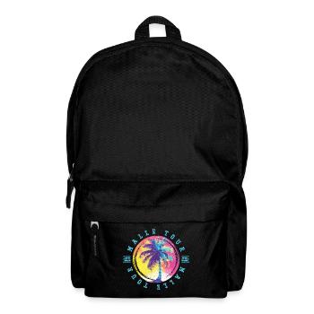 Malle Tour Palmen Bunt - Rucksack - Schwarz - Vorne