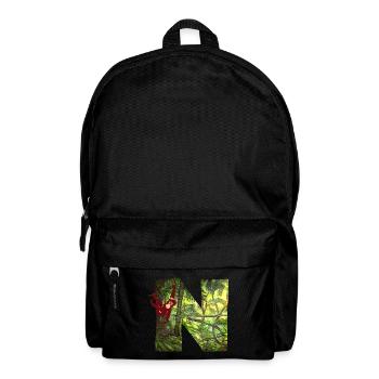 jungle with monkey n - Backpack - black - Front