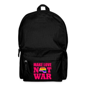 Make love not war - Sac à dos - noir - Devant