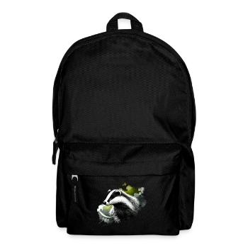 Colorful Watercolor Shaving Brush - Backpack - black - Front
