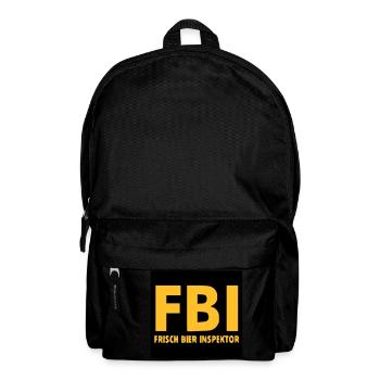 FBI - Rucksack - Schwarz - Vorne