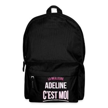 la meilleure Adeline c'est moi idée cadeau humour - Sac à dos - noir - Devant