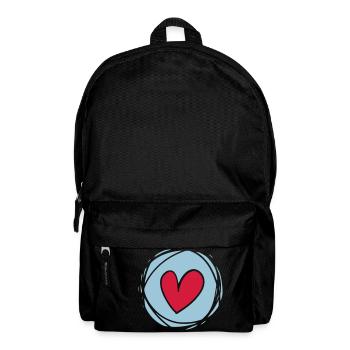 Heart Love Valentines Day Carnival Carnival Marriage - Backpack - black - Front
