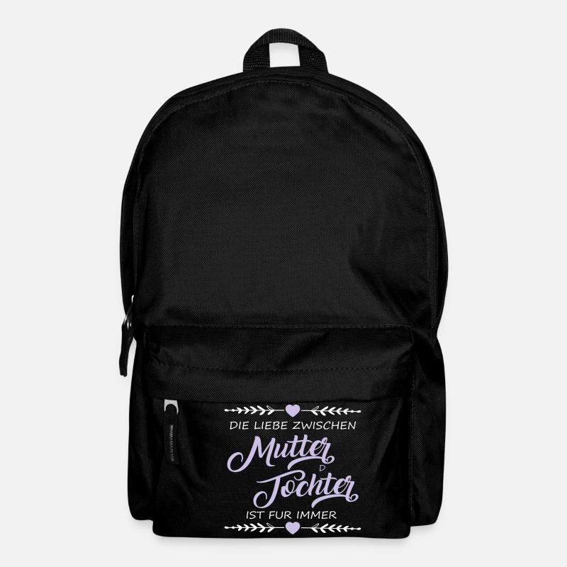 Liebe zwischen Mutter und Tochter - Geschenk - Rucksack - Schwarz