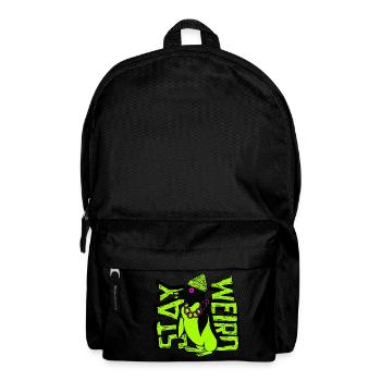 Stay Weird Gangster Pinguin - Rucksack - Schwarz - Vorne