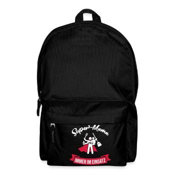 Super Mom Always in use gift for moms - Backpack - black - Front