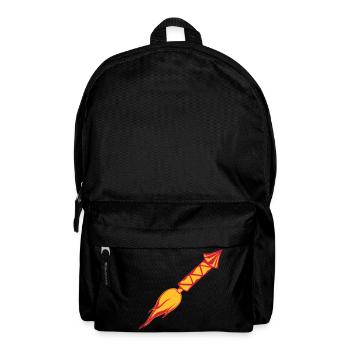 les flammes brûlent chaud rapide ra - Sac à dos - noir - Devant