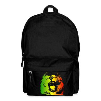 lion rasta - Sac à dos - noir - Devant