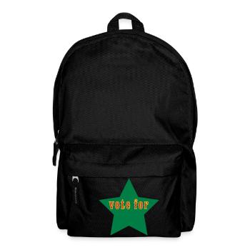 vote_for_ - Rucksack - Schwarz - Vorne