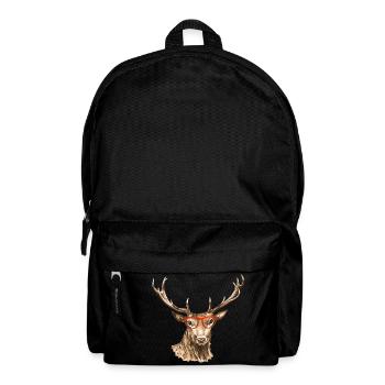 Hirsch - Rucksack - Schwarz - Vorne