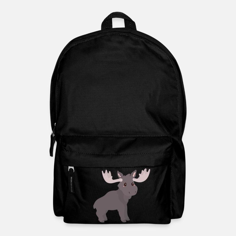 Elch - Rucksack - Schwarz