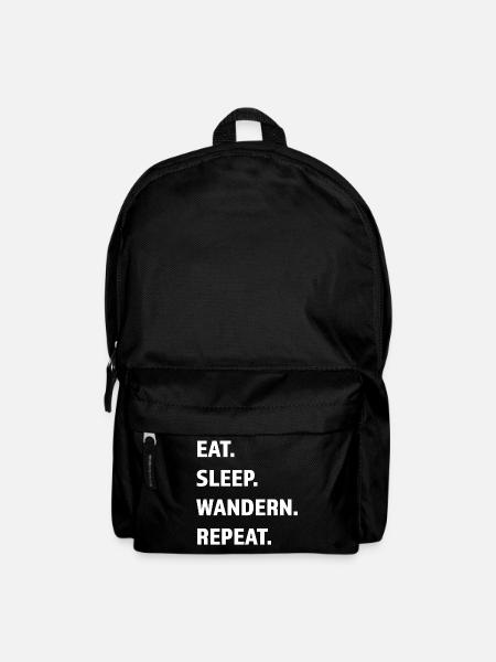 Lustiger Wander Spruch Damen Geschenk Berg Wandern - Rucksack - Schwarz