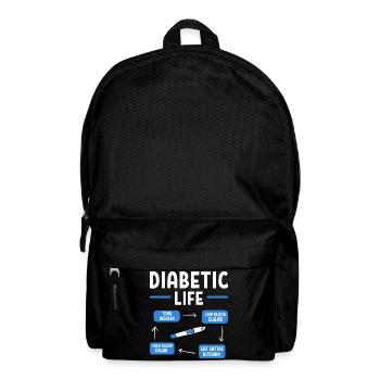 Diabetiker Insulin - Rucksack - Schwarz - Vorne