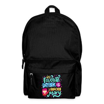 My Favorite Drink Is Bloody - Backpack - black - Front