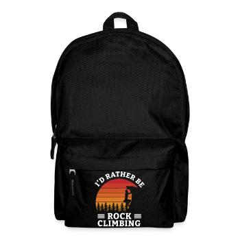 Boulder Escalade Alpinisme Escalade Cadeau d’Escalade - Sac à dos - noir - Devant