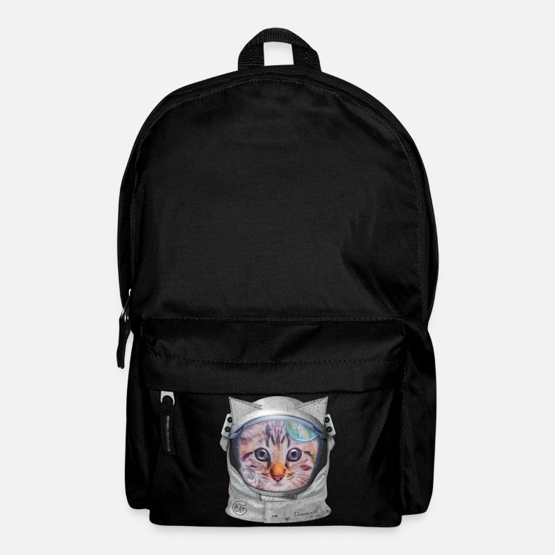Cat in space - Backpack - black