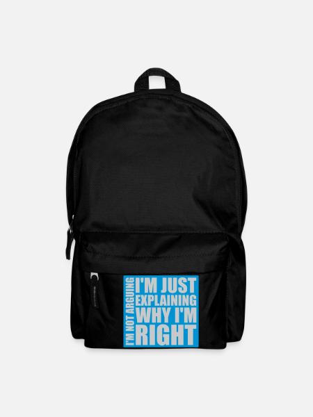 I m not arguing - Rucksack - Schwarz