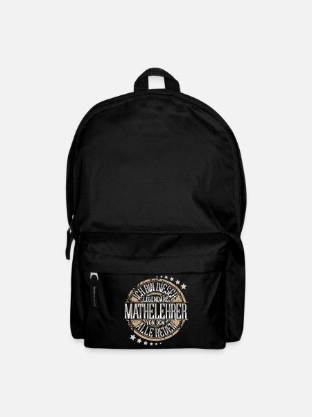 Mathelehrer - Rucksack - Schwarz